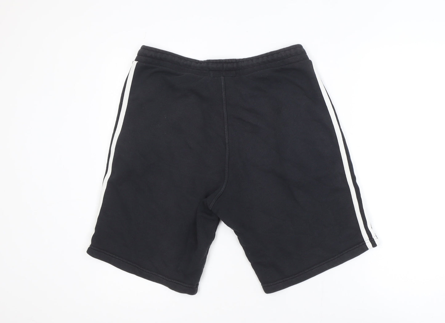 Adidas Men's Black Cotton Sweat Shorts M Casual Sportswear