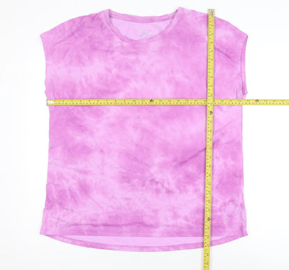 Dunnes Stores Women's Pink Sleeveless Crew Neck T-Shirt Size 14
