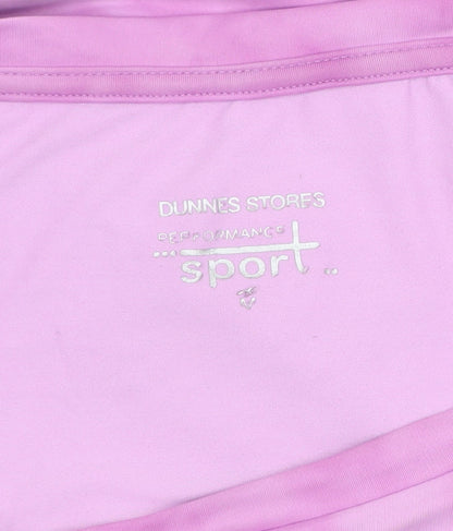 Dunnes Stores Women's Pink Sleeveless Crew Neck T-Shirt Size 14