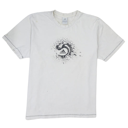 Adidas Men's White XL Short Sleeve Graphic Sports T-Shirt
