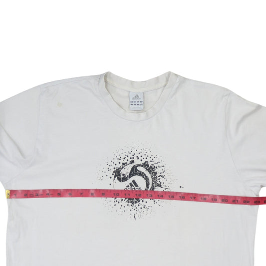 Adidas Men's White XL Short Sleeve Graphic Sports T-Shirt