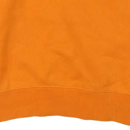 Champion Men's Orange Logo Pullover Sweatshirt Size L