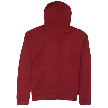 Adidas Men's Red Full Zip Hoodie Medium Rugby Sportswear