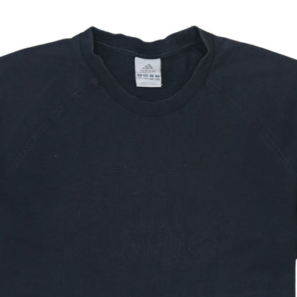 Adidas Men's Black Cotton Crew Neck Short Sleeve T-Shirt Size L