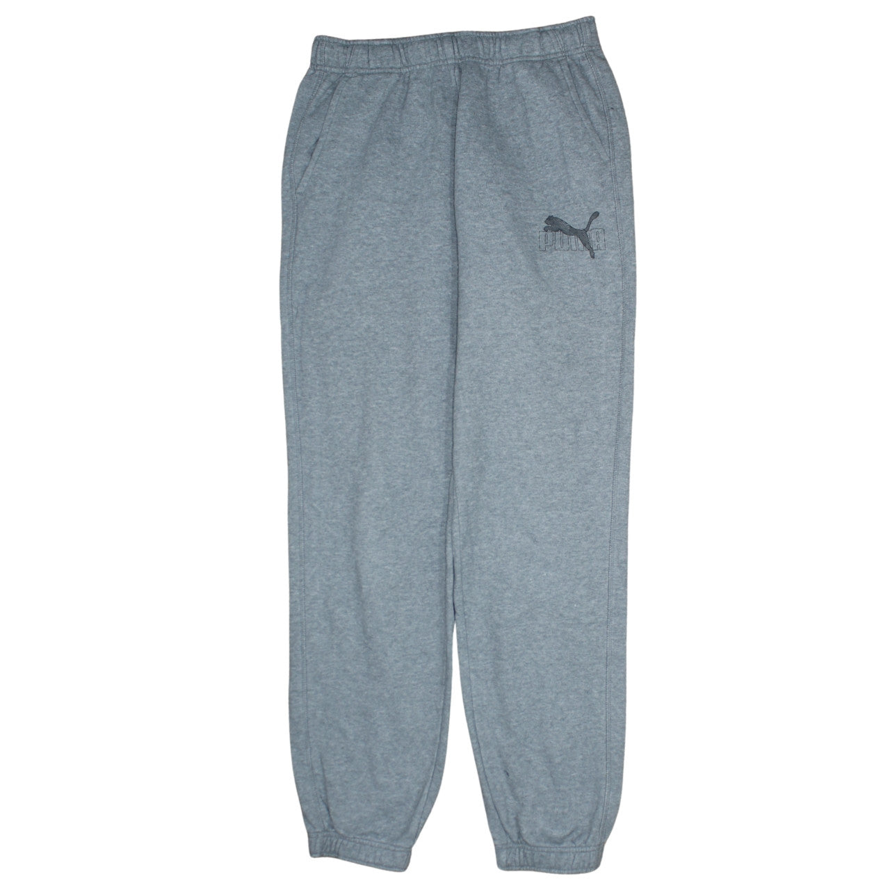 Puma Men’s Grey Sweatpants Size S Regular Fit Sports Joggers