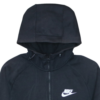 Nike Men's Black Full Zip Hoodie S Regular Fit Fleece