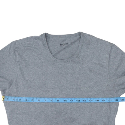 Hugo Boss Men's Grey Short Sleeve Crew Neck Cotton T-Shirt M