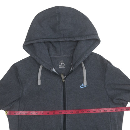 Nike Mens Grey Full Zip Hoodie Sweatshirt M Cotton Blend
