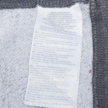 Nike Mens Grey Full Zip Hoodie Sweatshirt M Cotton Blend