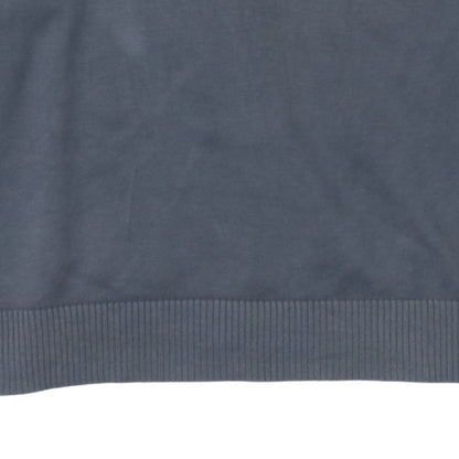 Tommy Hilfiger Men's Grey V-Neck Cotton Jumper Size M