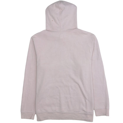 GAP Women Pink Pullover Hoodie L Cotton Blend Logo Casual