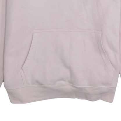 GAP Women Pink Pullover Hoodie L Cotton Blend Logo Casual