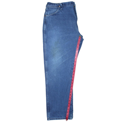 Wrangler Men's Blue Straight Leg Jeans 40x30 Cotton Denim