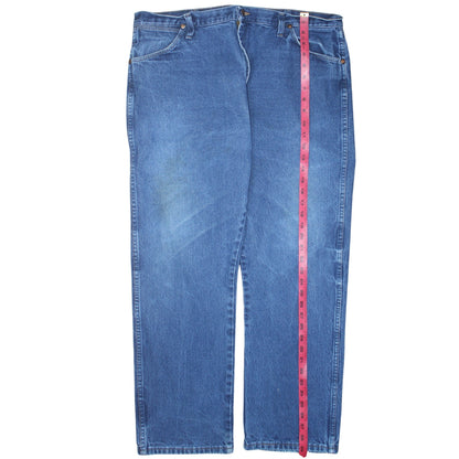 Wrangler Men's Blue Straight Leg Jeans 40x30 Cotton Denim