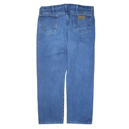 Wrangler Men's Blue Straight Leg Jeans 40x30 Cotton Denim