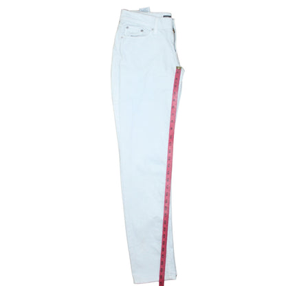 Levi's Women's White 524 Too Superlow Skinny Jeans M