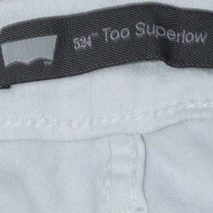 Levi's Women's White 524 Too Superlow Skinny Jeans M