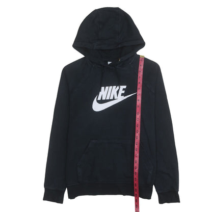 Nike Womens Black Large Pullover Hoodie Sweatshirt Cotton Blend
