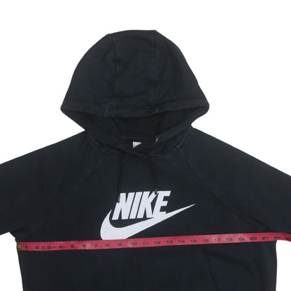 Nike Womens Black Large Pullover Hoodie Sweatshirt Cotton Blend