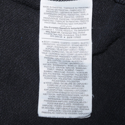 Nike Womens Black Large Pullover Hoodie Sweatshirt Cotton Blend