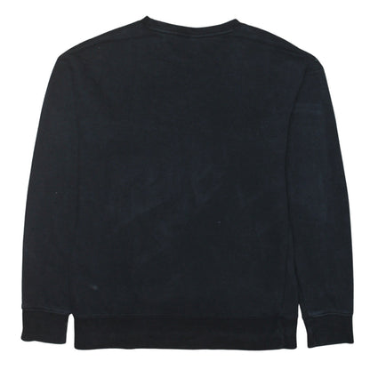 Nike Men's Black Small Pullover Sweatshirt Crew Neck Logo Top