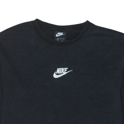 Nike Men's Black Small Pullover Sweatshirt Crew Neck Logo Top
