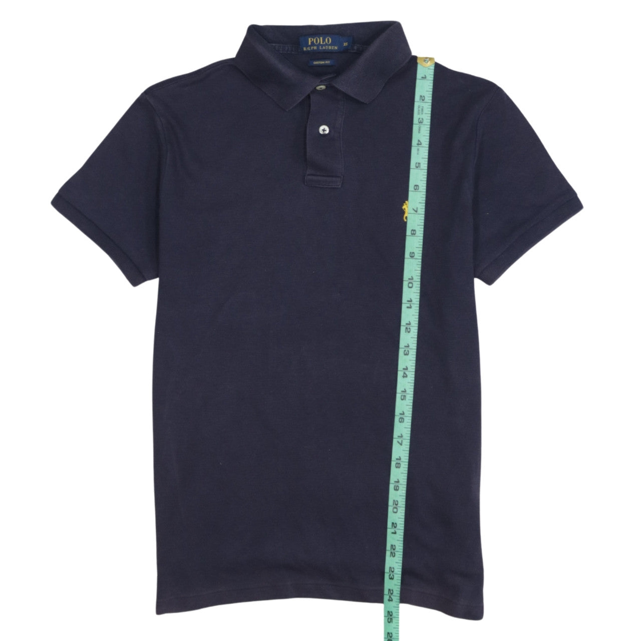 Ralph Lauren Men's Blue XS Custom Fit Cotton Polo Shirt