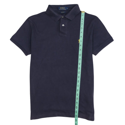 Ralph Lauren Men's Blue XS Custom Fit Cotton Polo Shirt