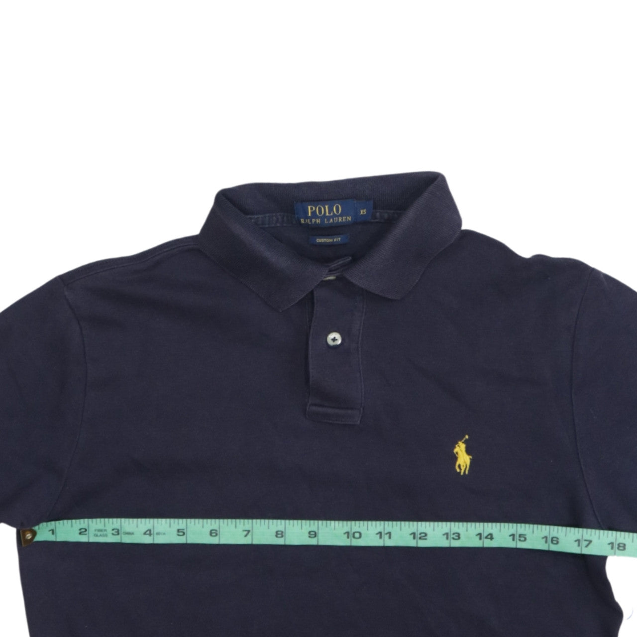 Ralph Lauren Men's Blue XS Custom Fit Cotton Polo Shirt