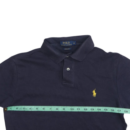Ralph Lauren Men's Blue XS Custom Fit Cotton Polo Shirt