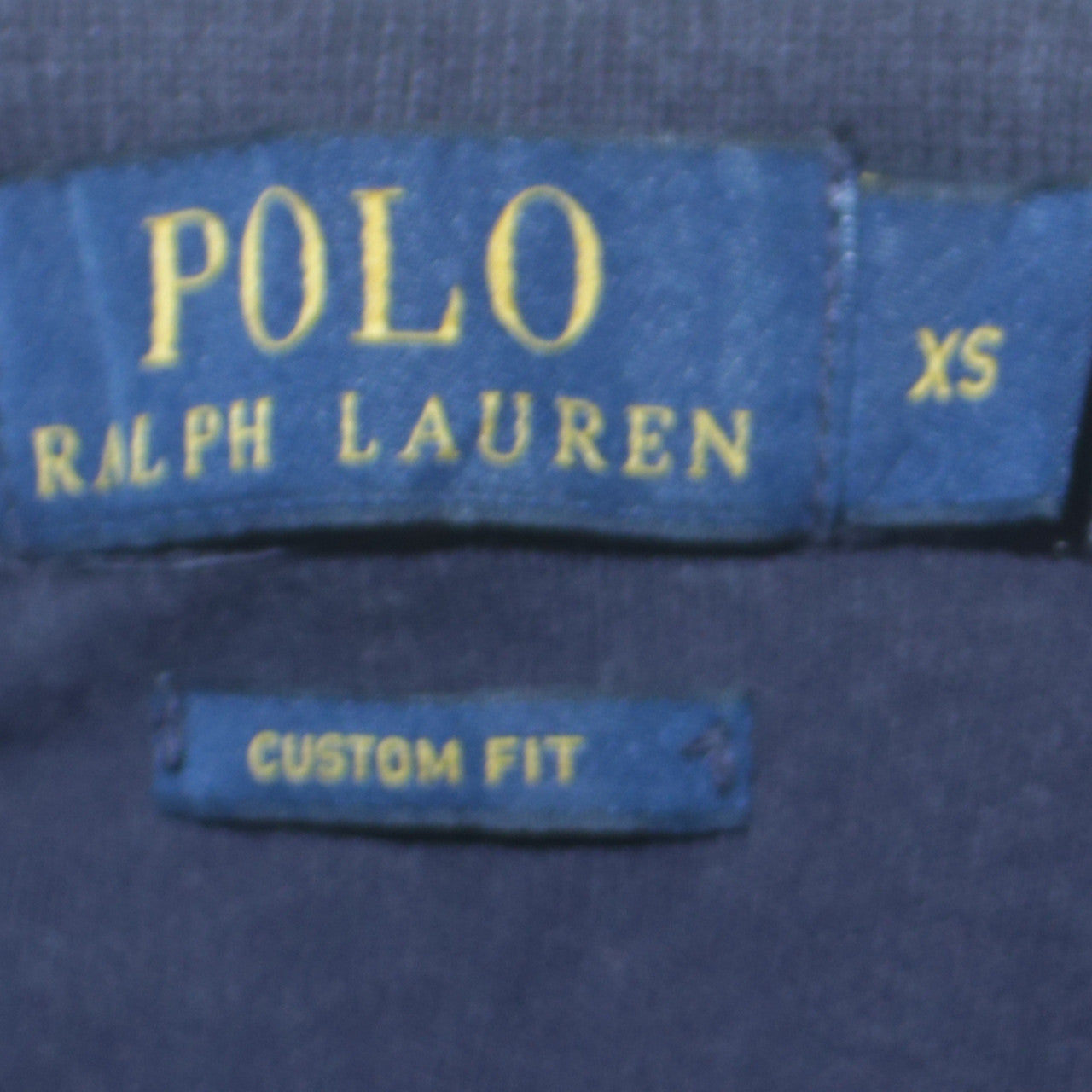 Ralph Lauren Men's Blue XS Custom Fit Cotton Polo Shirt