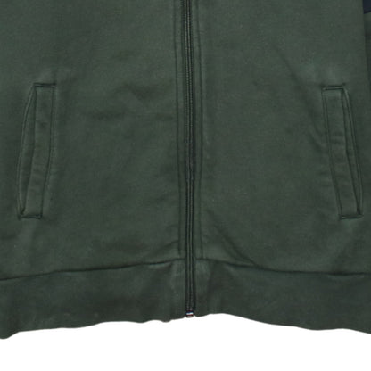 Adidas Boys Green Full Zip Hoodie Size 13-14 Years Hooded Sweatshirt