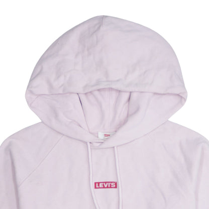 Levi's Womens Light Pink Pullover Hoodie Size S Relaxed Fit