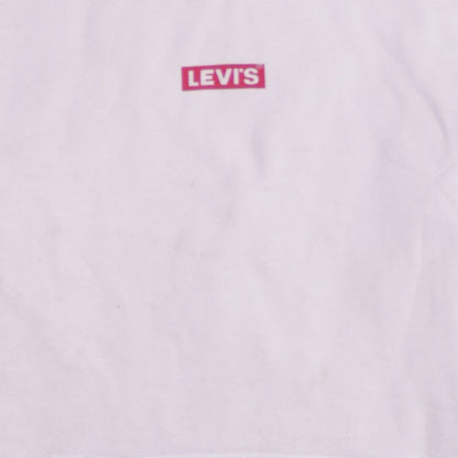 Levi's Womens Light Pink Pullover Hoodie Size S Relaxed Fit