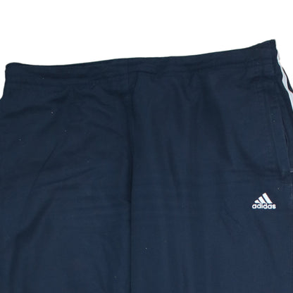 Adidas Women's Blue 2XL Jogger Trousers with Stripes
