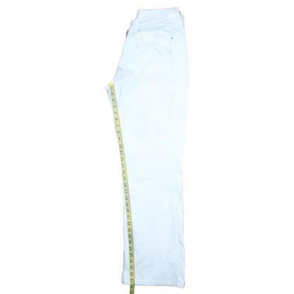 Levi's Women's White 529 Curvy Bootcut Jeans Size 12 Classic Fit