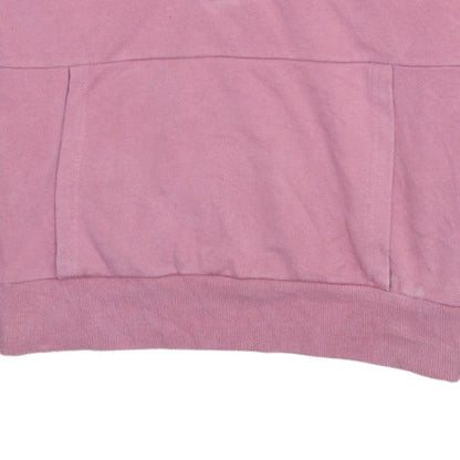 Diesel Womens Pink Lace Up Hoodie Large Cotton Pullover