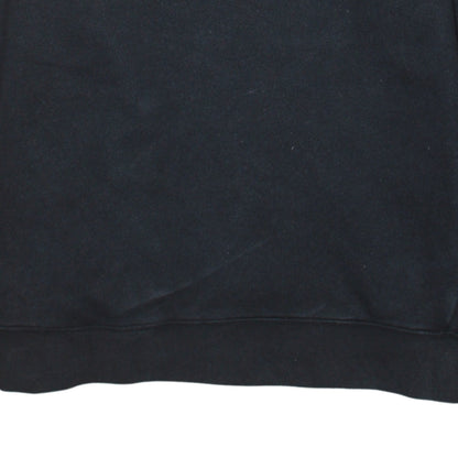 Adidas Womens Black Crew Neck Pullover Sweatshirt UK 10 Cotton Blend