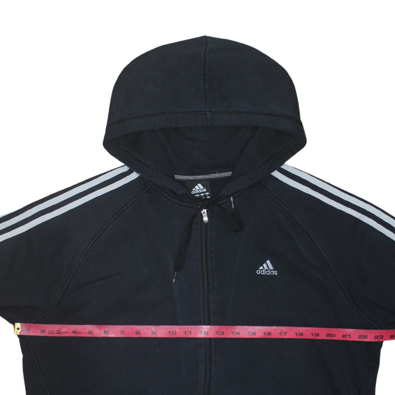 Adidas Men's Black Full Zip Hoodie L Sports Fleece Jacket