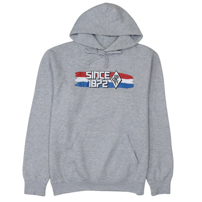Russell Mens Grey Pullover Hoodie L Hooded Fleece Sportswear