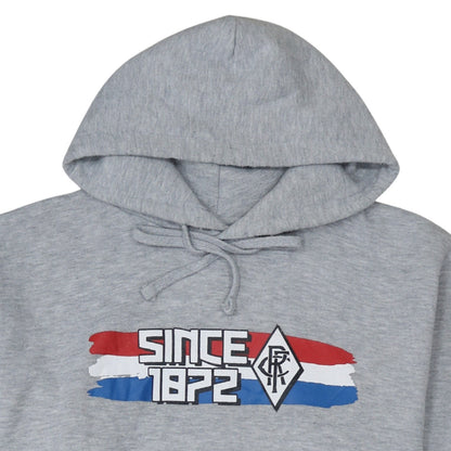 Russell Mens Grey Pullover Hoodie L Hooded Fleece Sportswear
