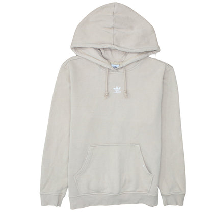 Adidas Womens Beige Hoodie Size 12 Pullover Hooded Sweatshirt