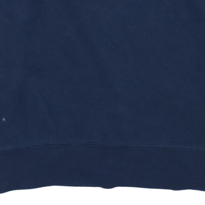 Adidas Men Blue Pullover Sweatshirt Crew Neck Size M Regular Fit