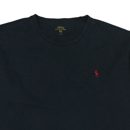 Ralph Lauren Men's Black Long Sleeve Cotton 2XL Crew Neck T-Shirt