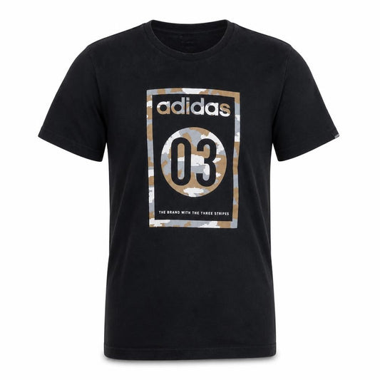 Adidas Men's Black 03 Graphic Sports T-Shirt Size S