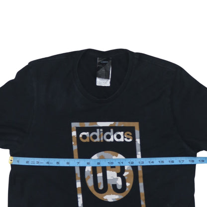 Adidas Men's Black 03 Graphic Sports T-Shirt Size S