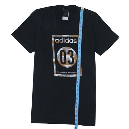 Adidas Men's Black 03 Graphic Sports T-Shirt Size S