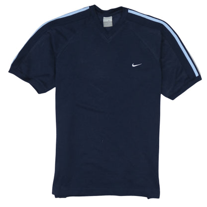 Nike Men's Blue V-Neck Short Sleeve Sports T-Shirt M