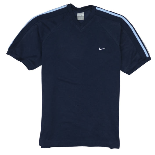 Nike Men's Blue V-Neck Short Sleeve Sports T-Shirt M