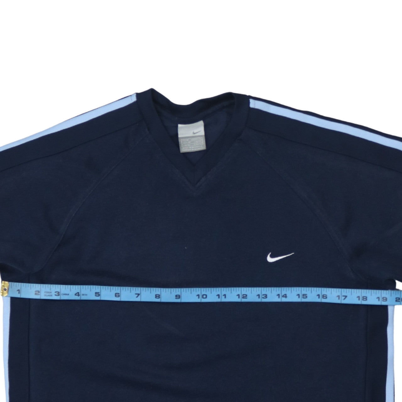 Nike Men's Blue V-Neck Short Sleeve Sports T-Shirt M